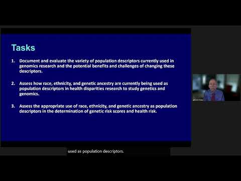 Use of Race, Ethnicity, and Ancestry as Population Descriptors in Genomics Research (Meeting #1)