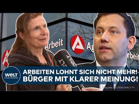 BÜRGERGELD: Arbeit lohnt sich nicht mehr – SPD blockiert weiter Anreize! Bürger mit klarer Meinung!