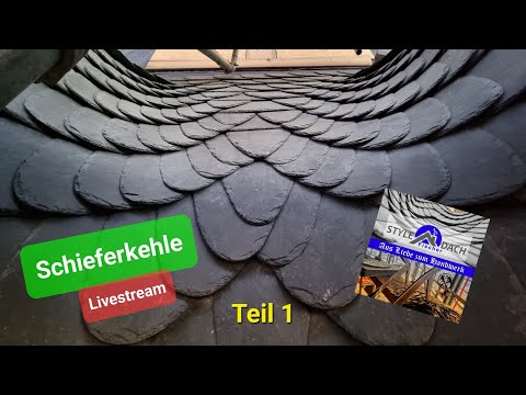Schieferkehle decken Teil 1 - Schieferdach in Weil der Stadt