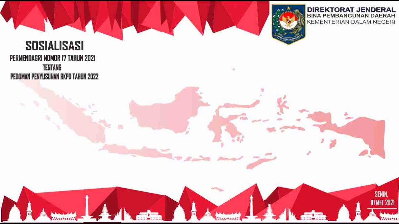 Sosialisasi Permendagri No 17 Tahun 2021 tentang Pedoman Penyusunan RKPD Tahun 2022