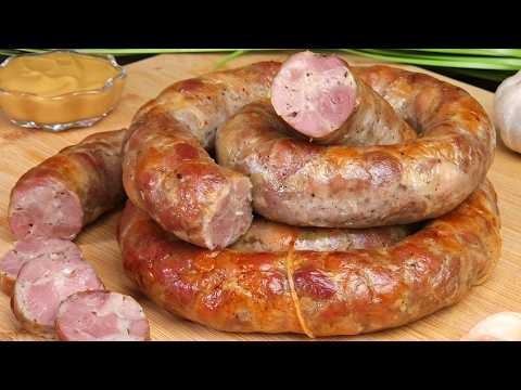 The secret to a juicy sausage! The simplest recipe for homemade sausage.