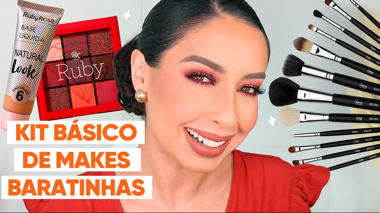 Watch Now KIT DE MAQUIAGEM BÁSICO PRA INICIANTES SÓ COM BARATINHOS | JULIANA LOUISE KIT DE MAQUIAGEM BÁSICO PRA INICIANTES SÓ COM BARATINHOS | JULIANA LOUISE