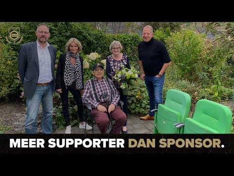 'We hebben onze stoeltjes in de tuin staan!' - 33 jaar sponsor bij de club