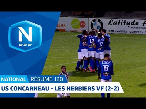 J20 : US Concarneau - V. Les Herbiers F. (2-2), le résumé I FFF 2018