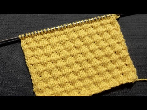 Beautiful and Simple Knitting Stitch Pattern for Sweaters....Pineapple Pattern