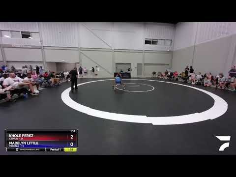 105 Lbs Round 3 (8 Team) - Khole Perez, Illinois Vs Madelyn Little, Virginia 48e7