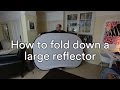 How to fold down a large reflector