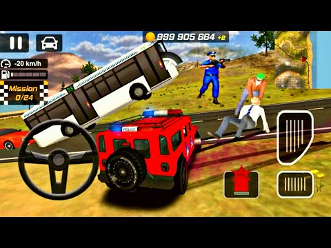 Drift Police Jeep Driving Simulator Game Video - Best Simulator Games - Best Andriod Gameplay -