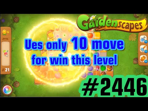 GARDENSCAPES - Level 2446 | Gameplay Walkthrough [ Plarix ]