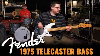 Video thumbnail for 1975 Fender Telecaster Bass | CME Vintage Demo | Mike Larsen by Chicago Music Exchange