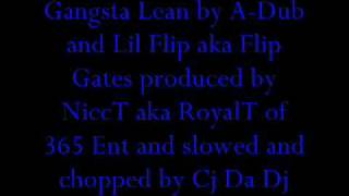 Gangsta Lean A-Dub and Lil Flip produced by NiccT aka RoyalT.wmv