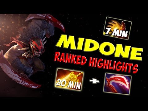 Secret Midone BloodSeeker Farming Machine Dota2 vs Inyourdream Earth Spirit