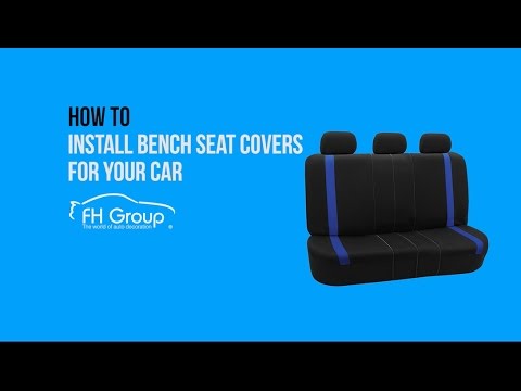 Quick Installation for Rear Bench Seat Covers for Sedan Truck and SUV- FH Group®