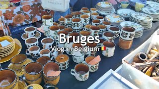 ベルギー蚤の市🇧🇪 | 年3回だけ開催の大規模なアンティークマーケット | ヴィンテージBOCH購入 | 世界遺産の街『ブルージュ』 | ヨーロッパ旅行