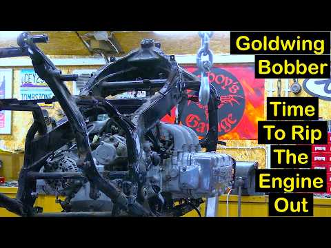 Verlassene Goldwing, Tag 36, Zeit, den Motor auszubauen!