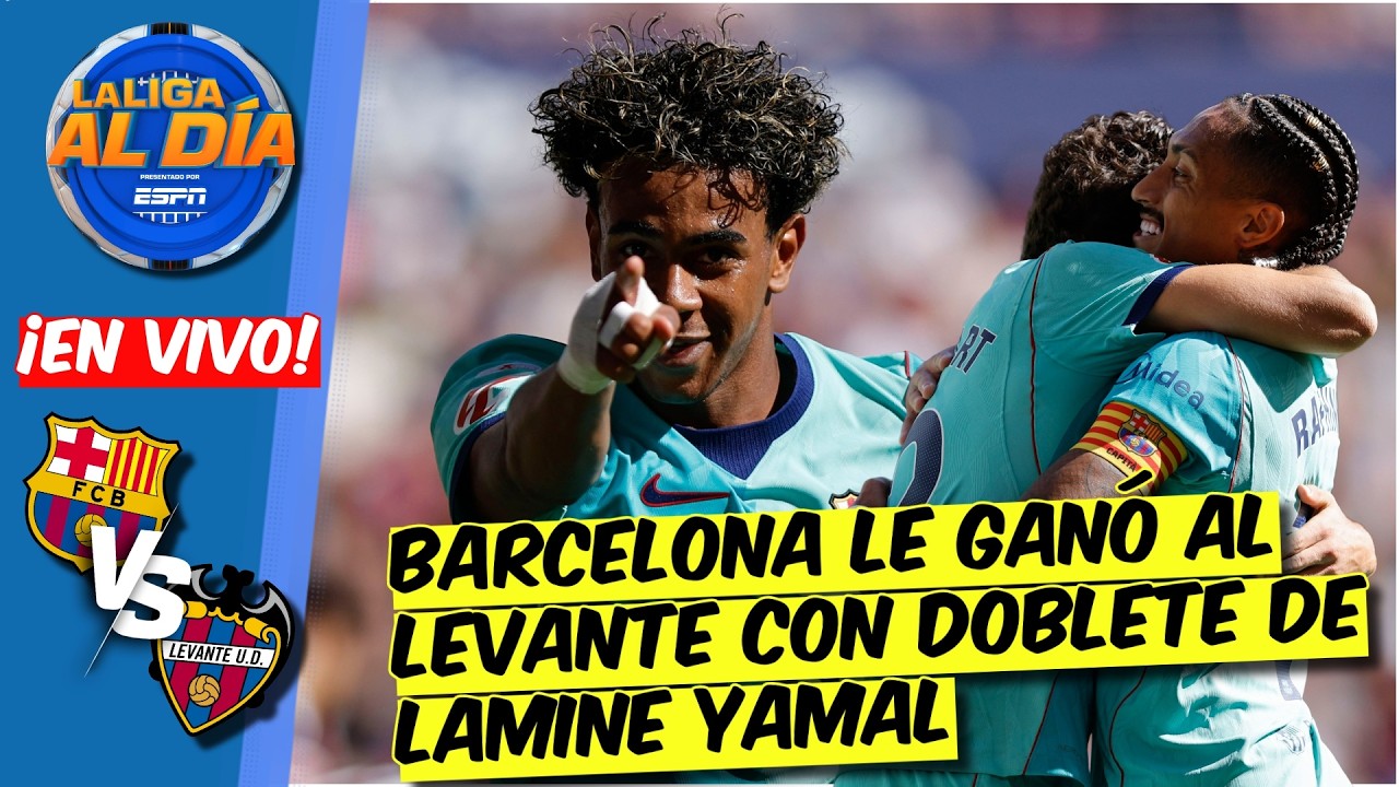 BARCELONA EVITA CUALQUIER SORPRESA. VENCE al LEVANTE con un DOBLETE de LAMINE YAMAL | La Liga Al Día