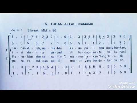 Kidung Jemaat 5. TUHAN ALLAH, NAMAMU (SATB)
