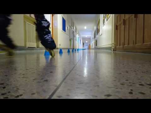 Freestyle slalom skating