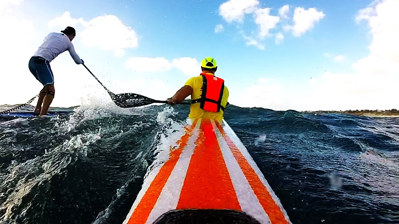 Fast Downwind Surfski Paddle - Perth Western Australia 12/01/17