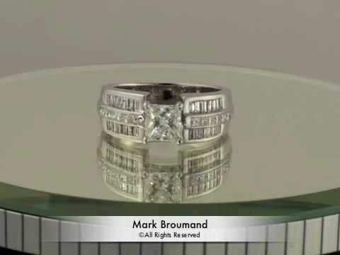 2.18ct Princess Cut Diamond Engagement Anniversary Ring- Mark Broumand