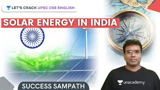 Solar Energy in India | Environmental Science | Geography | Crack UPSC CSE/IAS 2021
