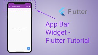 App Bar - Flutter Widgets Tutorial