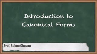 Introduction To Canonical Forms Explained | GATE Control System