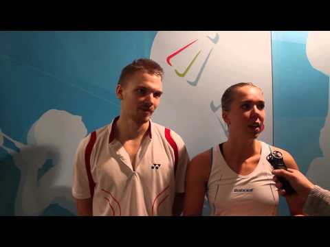 Sekanelinpelin voittajien Filip Myhrenin ja Emma Wengbergin (SWE) mietteet voitetun finaalin jälkeen