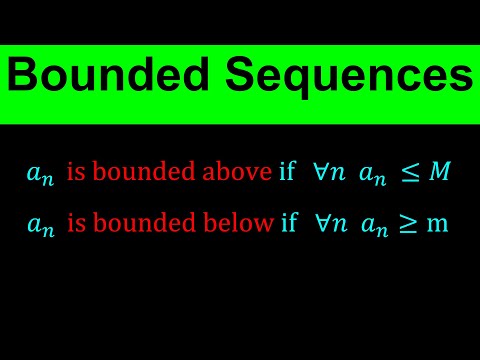 Bounded Sequences - bounded from above and bounded from below - Sequences - Calculus