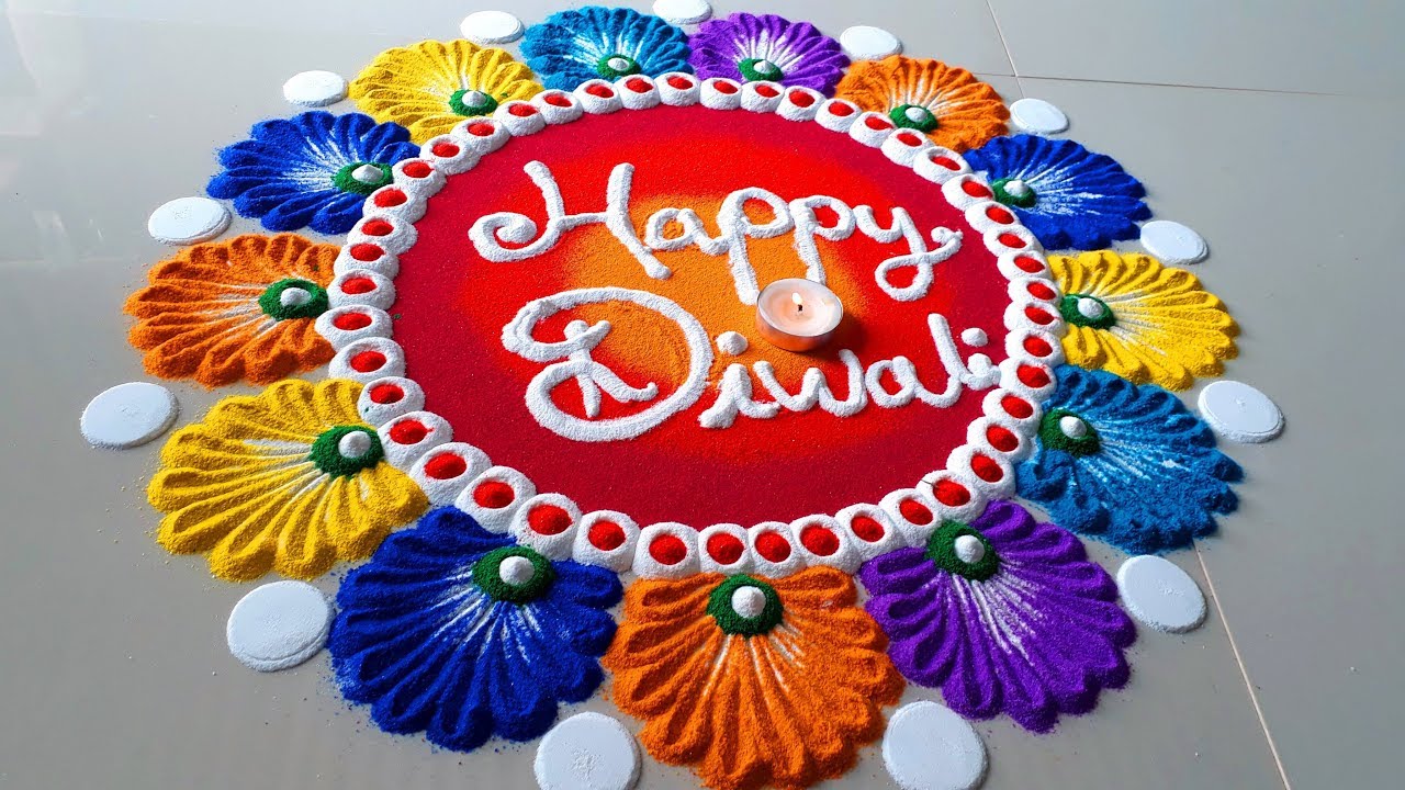Diwali rangoli design by ashok etutor