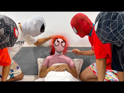 SPIDER-GIRL IS SICK !!! ( 5 SPIDER-MAN Bros Story ) || Follow Me