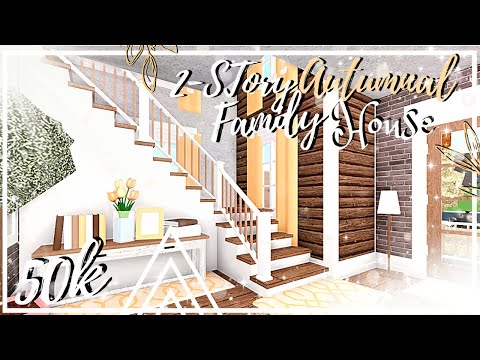 Roblox: Bloxburg | 50k 2- story Autumnal Family House...