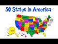 Fifty States Song Alphabetical Order (Official Video) Fifty States of America Map | Patriotic Song