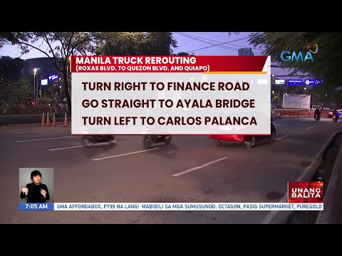 Manila Truck Rerouting (Roxas Blvd. to Quezon Blvd. and Quiapo) UB
