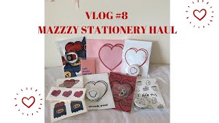 [vlog #8] slow uni days and stationery haul from mazzzy korea !