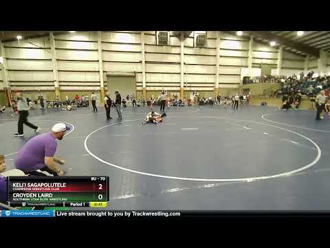 70 Lbs Cons. Round 1 - Croyden Laird, Southern Utah Elite Wrestling Vs Keli`i Sagapolutele, Champi