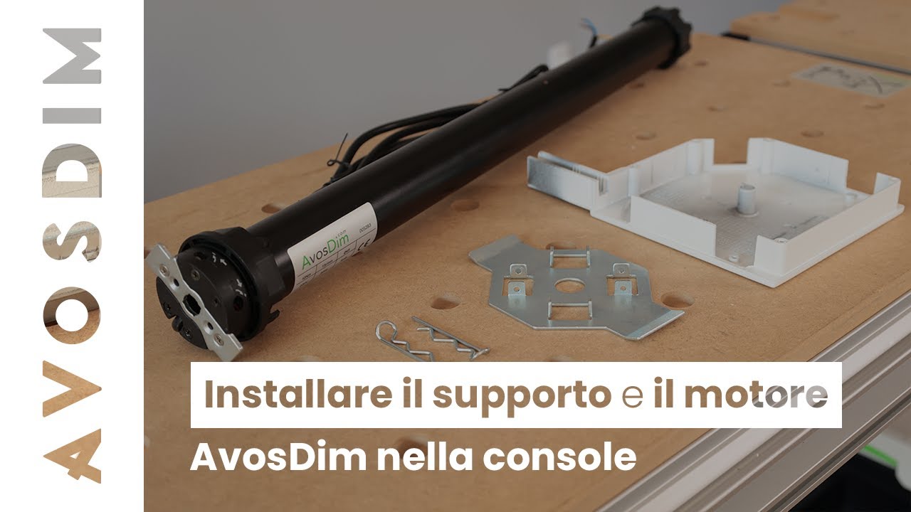 Come installare un supporto e un motore AvosDim nella guancia? Come installare un supporto e un motore AvosDim nella guancia?