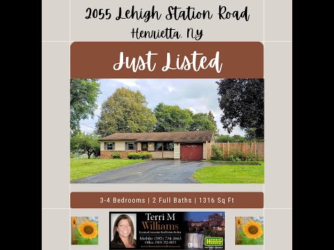 Just Listed in Henrietta!  2055 Lehigh Station Road