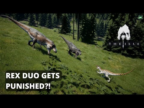 PUNISHING TWO Rex with a SOLO Utah - Utah vs Rex 1v2 - The Isle Legacy - (River Den Server)
