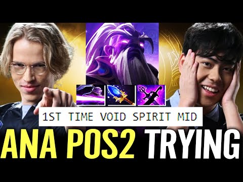 🔥 ANA trying TOPSON Position — 1st Time Void Spirit MID vs Ultra Kill Huskar Dota 2 Pro