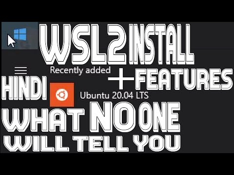 How To Install WSL2 On Windows 10 - Step By Step Walk Through Hindi - Windows Subsystem For Linux 2