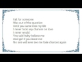 Bobby Caldwell - Never Take a Chance Lyrics