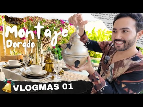 DECORA tu casa🎄😍 EN TONO DORADO Esta navidad ✅ VLOGMAS 01