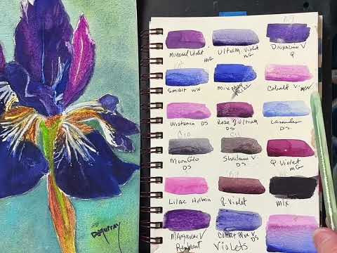 Violets in Watercolor