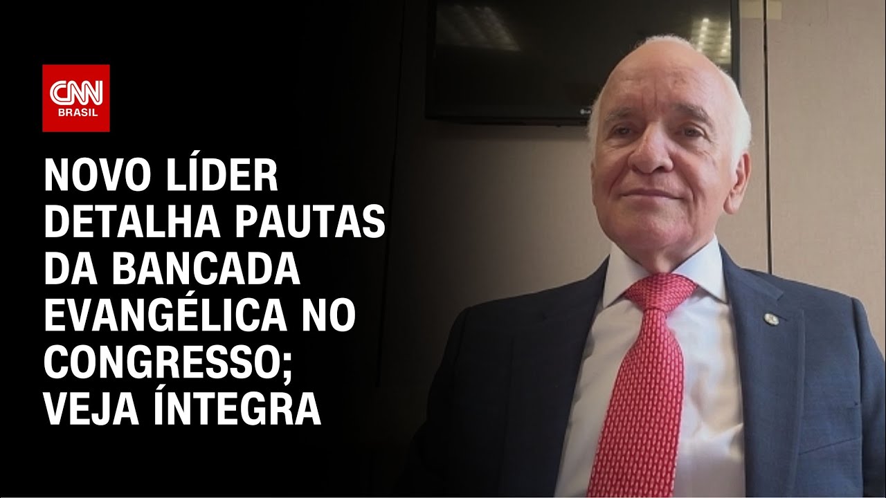 Novo líder detalha pautas da bancada evangélica no Congresso; Veja íntegra  | LIVE CNN