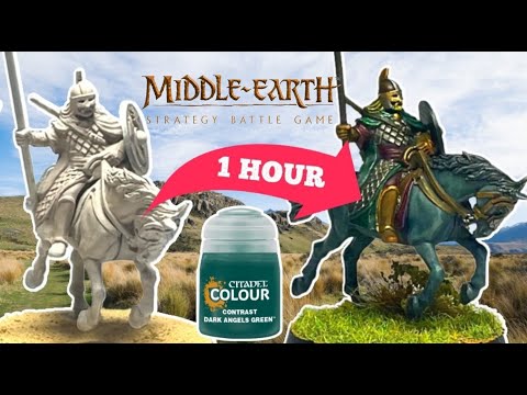 Riders of Rohan Painted in 1 hour! How to paint the Riders of Rohan for Beginners