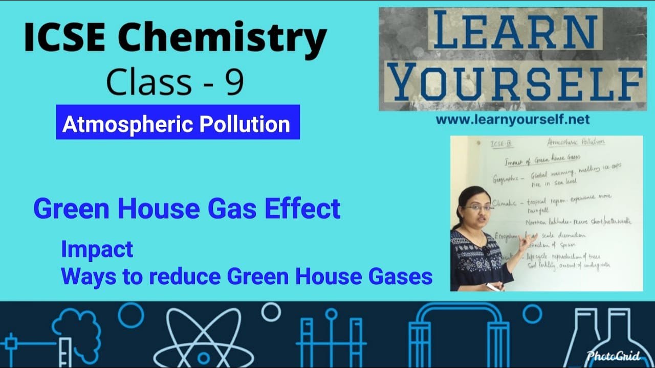 ICSE Std-9 Chemsitry- Green House Gases Impact & Ways to reduce Green House Gases|| Atmosp Pollution