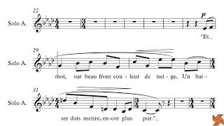 Ravel, Maurice - Trois beaux oiseaux du paradis - Guide Voix - Alto Solo