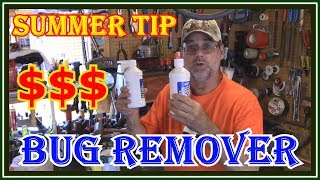 HOW TO CLEAN BUGS OFF YOUR WINDSHIELD - HOMEMADE MONEY SAVER $$$