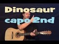 Dinosaur (Hank Williams Jr) Guitar Lesson Easy Strum Chords Tutorial How to Play - Capo 2nd Fret